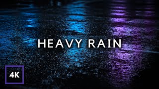 HEAVY RAIN at Night to Sleep Well and Beat Insomnia  Study Relax Reduce Stress with Rain Sounds [upl. by Anaeirb]