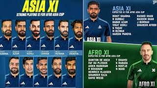 Asia Xi Vs Africa Xi Matches Schedule Asia Xi Playing 11  Afro Asia Cup Matches 2024 [upl. by Zenobia]