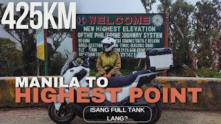 Manila to Highest Point  ISANG FULL TANK LANG   SYM Husky 150 [upl. by Inol]