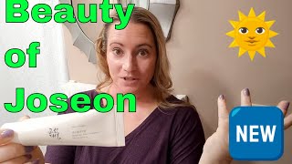 Beauty of Joseon New 🆕🌞 Relief Sun Rice  Probiotics SPF 50 Sunscreen First Impressions Review [upl. by Garmaise]