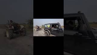 Eicher vs Thar power viral short video 👑👑👑 [upl. by Ibbie]