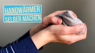 Handwärmer selber machen ohne Nähmaschine  DIY Taschenwärmer [upl. by Alhan]