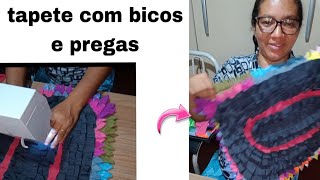 Tapete de retalhos com bicos e pregas ✂️🧵💥 [upl. by Kimon]