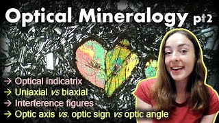 Optical Mineralogy Pt2 Optical Indicatrix Uniaxial vs Biaxial Interference Figures  GEO GIRL [upl. by Naujal]