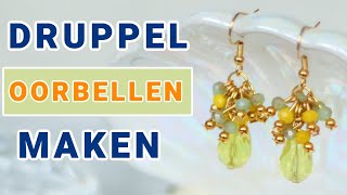 Druppel Oorbellen Maken geschikt voor beginners [upl. by Saito]