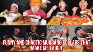 FUNNY and CHAOTIC mukbang collabs that make me laugh [upl. by Evilo767]