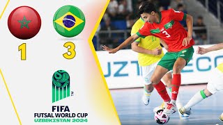 Morocco vs Brazil  Futsal World Cup 2024 [upl. by Gnoud]