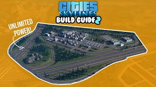 Building A DETAILED MidGame Power Plant In Cities Skylines  25 Tiles Build Guide [upl. by Alfreda]