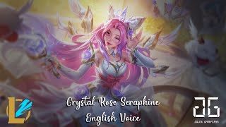 LoL Wild Rift  Crystal Rose Seraphine  English Voice and Interactions [upl. by Zoara565]