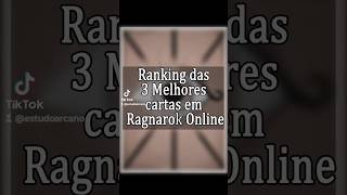 As melhores cartas do Ragnarok Online 😱 EstudoArcano Ragnarok online rag carta [upl. by Evangeline159]