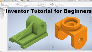 Autodesk Inventor Tutorial for Beginners [upl. by Hanni]