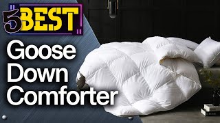 ✅ TOP 5 Best Goose Down Comforters  2024 Buyers Guide [upl. by Onivla458]