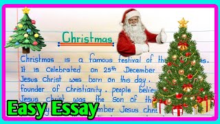 Essay on christmas in english christmas essay in english  christmas essay [upl. by Athalee781]