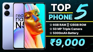 Top 5 Best Mobile Phones Under 9000 In India 2024  Best Phone Under 9000 In 2024 [upl. by Bjork870]