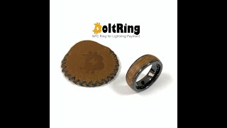 BoltRing Usage  NFC Ring for Lightning Payment [upl. by Eyahc]