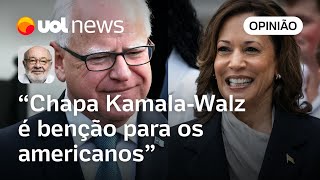 EUA Kamala acerta em cheio na escolha de vice combativo para enfrentar Trump e Vance  Kotscho [upl. by Emelia]