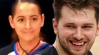 Luka Doncic Tries To Flirt With Referee Charm Her With Smile While Arguing Foul Call [upl. by Torie]