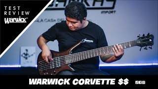 BAJO WARWICK CORVETTE  6 CUERDAS Made in Germany  Test y Review por Alvaro Sovero [upl. by Eyllek]