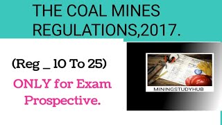 CMR 2017  Reg 10 to 25 Mining knowledge [upl. by Derina34]