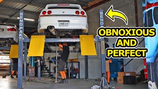 PERFECT EXHAUST for the Nissan Skyline R33 [upl. by Eindys244]