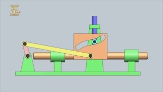 SliderCrank LeverCam Mechanism [upl. by Berner213]