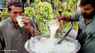 Refreshing Grape 🍇 Juice  NonStop Grape Juice Making  Angoor ka Sharbat at Pakistan Food Street [upl. by Sanford352]