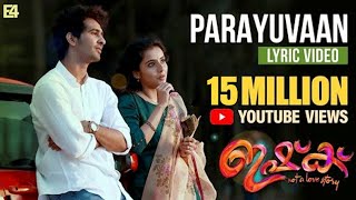 Parayuvaan Lyric Video  ISHQ Malayalam Movie  Shane Nigam  Jakes Bejoy  Sid Sriram  Anuraj E4E [upl. by Pelletier448]