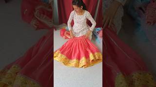 little baby lehanga dress cutting and stitching lehenga designs for baby girl designer stiching [upl. by Oretna]