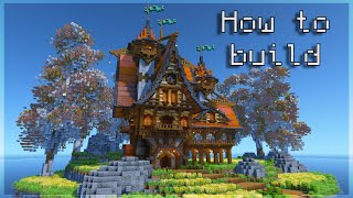 Minecraft Amberstone Mansion  Tutorial [upl. by Aihsekel]