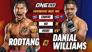 Muay Thai In 4Ounce Gloves Is Wild 💥🤯 Rodtang vs Danial Williams [upl. by Haelhsa]