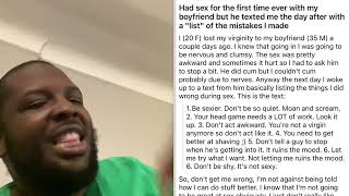 35 year old Boyfriend gives advice after first time with 20yearold virgin ￼ [upl. by Bixby658]