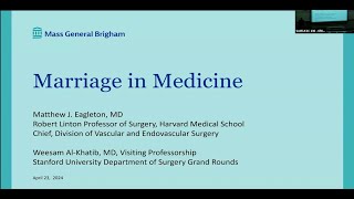 Dr Matthew Eagleton Marriage in Medicine [upl. by Yuji]