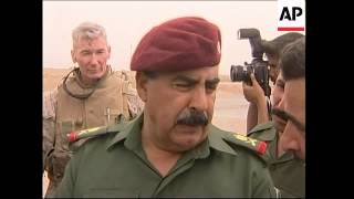 Iraqi general comments on handover [upl. by Aicre]