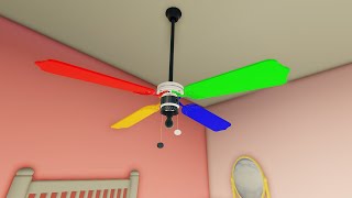 Super Rare Wobbly Ceiling Fan Design In House  Roblox Ceiling Fans [upl. by Sweyn977]