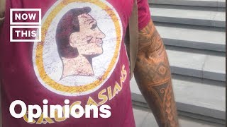 Frederick Joseph Wears Caucasians Shirt To Parody Redskins Logo  OpEd  NowThis [upl. by Samuel558]