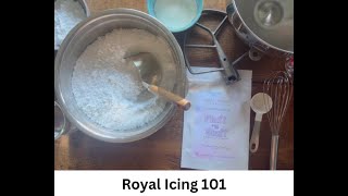 Fluff n Stuff  Royal Icing 101  How To Make Royal Icing [upl. by Mahda]