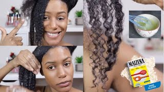 JE TESTE L’ASSOUPLISSANT CHEVEUX MAÏZENA  MASQUE MAISON CHEVEUX CREPUS 100 NATUREL [upl. by Eikcir351]