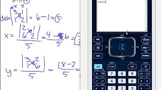 Cramers Rule and RREF for 2x2 and 3x3 systems [upl. by Tildie]