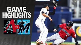 Dbacks vs Marlins Game Highlights 82024  MLB Highlights [upl. by Atrice245]