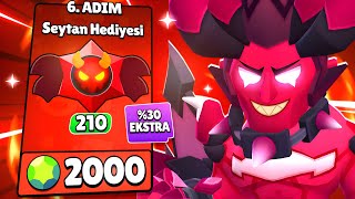 210 TANE ŞEYTAN HEDİYESİ AÇTIM💀 4000 TL HARCADIM😭 Brawl Stars [upl. by Tristis886]