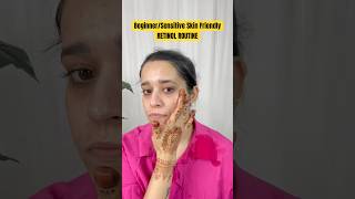 BeginnerSensitive Skin Friendly Retinol Routine shorts skincare retinol skincareroutine [upl. by Amary]