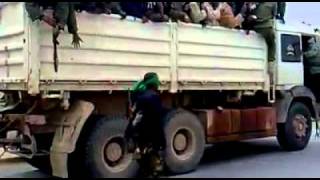 Libya Army On Road To Misrata 8 June 2011 [upl. by Win]