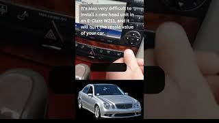 Mercedes Benz W211 Radio Upgrade w211 w211owner w211amg bluetoothadapter mercedesbenz mercedes [upl. by Johnny882]