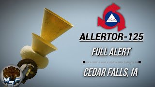 ACA Allertor125 Tornado Siren Test  Full Alert  Cedar Falls IA [upl. by Orton]