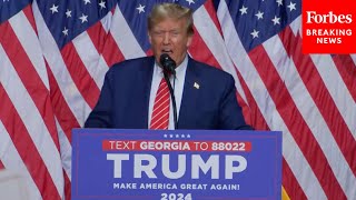 BREAKING NEWS Trump Does Mocking Stuttering Impression Of Biden In Attack On SOTU At Georgia Rally [upl. by Hollis96]