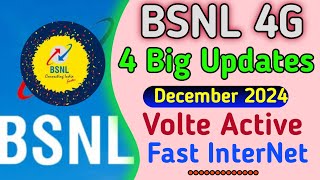 BSNL 4G FOUR BIGS UPDATES LOSS SUBSCRIBE SATELLITE INTERNET  4G TOWER JIOAIRTEL BSNLTODAYNEWS [upl. by Iaka400]