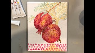 Pointillism Painting Pt 2 Demo [upl. by Quill]