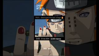 PAIN show pain to🍃village🗿⚡shorts anime narutoshippuden viral [upl. by Kavanagh744]