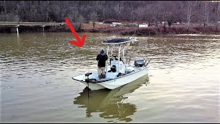 Finding Winter fish stacked in this Ohio river creek mouth [upl. by Gylys]