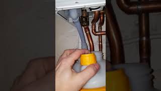 F28 Error Gas boiler stopped  How to fix condensate problem on gas boiler [upl. by Suirtemid]